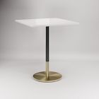 Orbit Restaurant Square Bar Table - Quartz