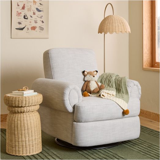 Lulla Manual & Power Swivel Glider Recliner by West Elm