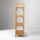 Curved Rattan Tall Shelf (33")