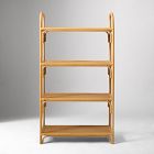 Curved Rattan Tall Shelf (33")