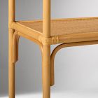 Curved Rattan Tall Shelf (33")