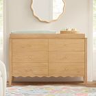 Daisy 6-Drawer Wide Dresser with Removable Topper (55")