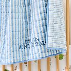 Modern Stripe Reversible Baby Quilt