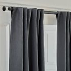 Open Box: European Flax Linen Blackout Curtain (48"W x 84"L) - Graphite