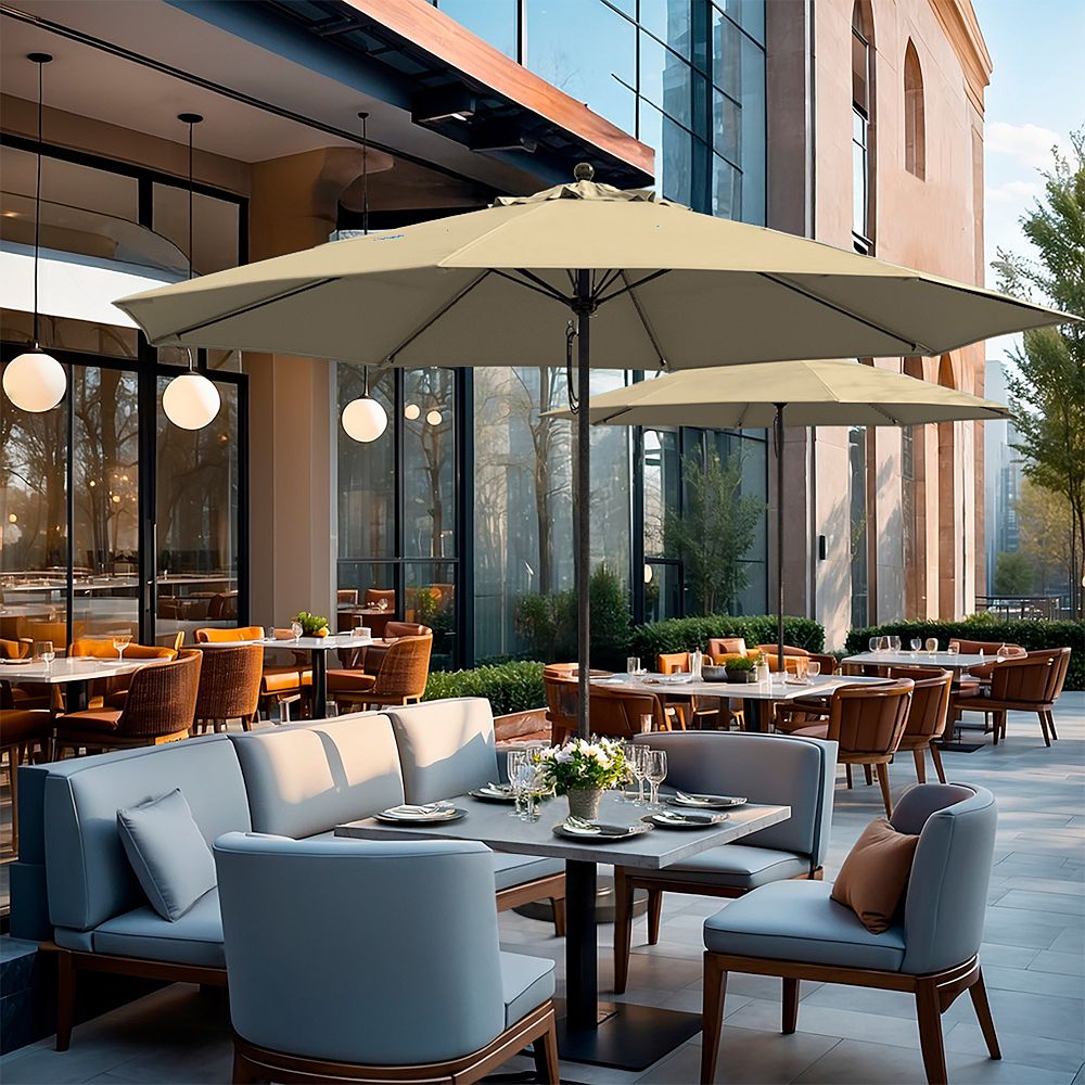 Contract Grade 11' Round Outdoor Patio Umbrella - Rustproof Aluminum Frame by West Elm