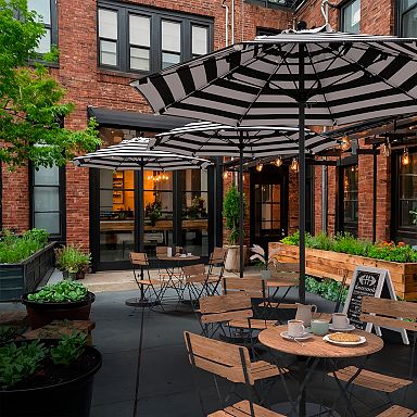 7 1 2 ft patio umbrella in red 7 1/2 foot USA By LBO Furnishings