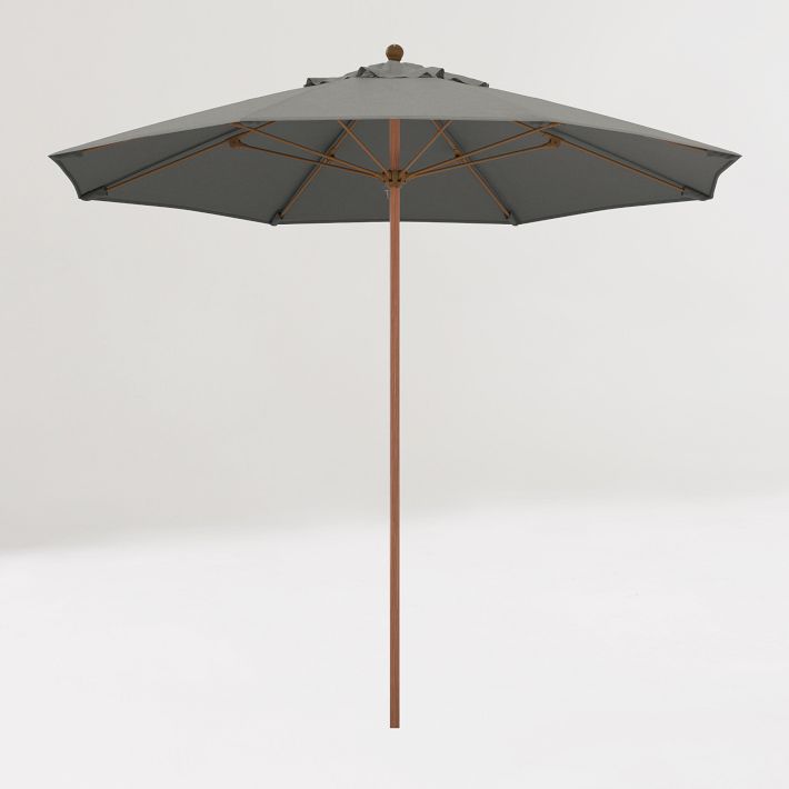 best quality cantilever patio umbrella Pellebant 11 ft. Square 2-Tier Top Metal 360 Rotation Outdoor Cantilever Patio Umbrella in Gray with Base with LED Lights