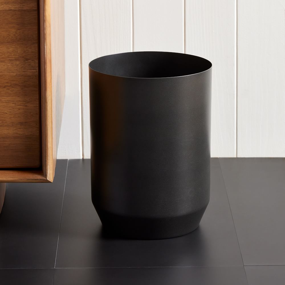Caspian Metal Waste Bin - Waste Bin, Dark Bronze