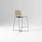 Open Box: Slope Upholstered Counter Stool (26") - Performance Yarn Dyed Linen Weave Sand, Charcoal