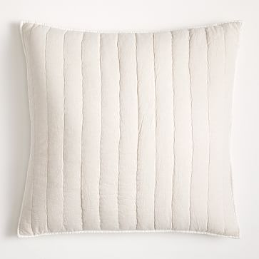 European Flax Linen Cotton Pick Stitch Euro Shams