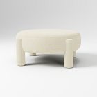 Open Box: Inez Large Ottoman - Cozy Shearling Ivory