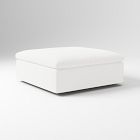 Open Box: Harmony Modular Ottoman, 44"W - Performance Washed Canvas White
