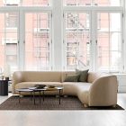 Laurent Leather 3-Piece L-Shaped Wedge Sectional (111.5")