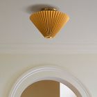 Pierce &amp; Ward Pleated Flush Mount (12")