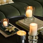 Modern Mercury Glass Pillar Holders