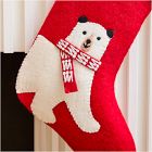 Polar Bear Felt Stocking