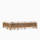 Santa Fe Slatted Outdoor 4-Piece L-Shaped Sectional (125")