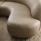 Laurent Leather 2-Piece Wedge Chaise Sectional (111.5")