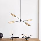 Curl Perforated Chandelier (54"&ndash;58")