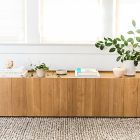 Modern Paneled Wood Media Console (72")