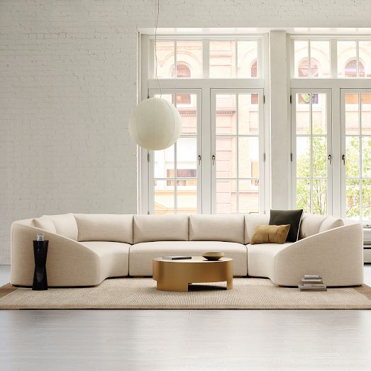 Aviana 3-Piece U-Shaped Sectional (155") by West Elm