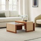 Baldwin Raffia Nesting Coffee Tables (28"&ndash;40")