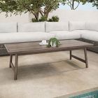 Nailah Outdoor Rectangle Coffee Table (55.1")