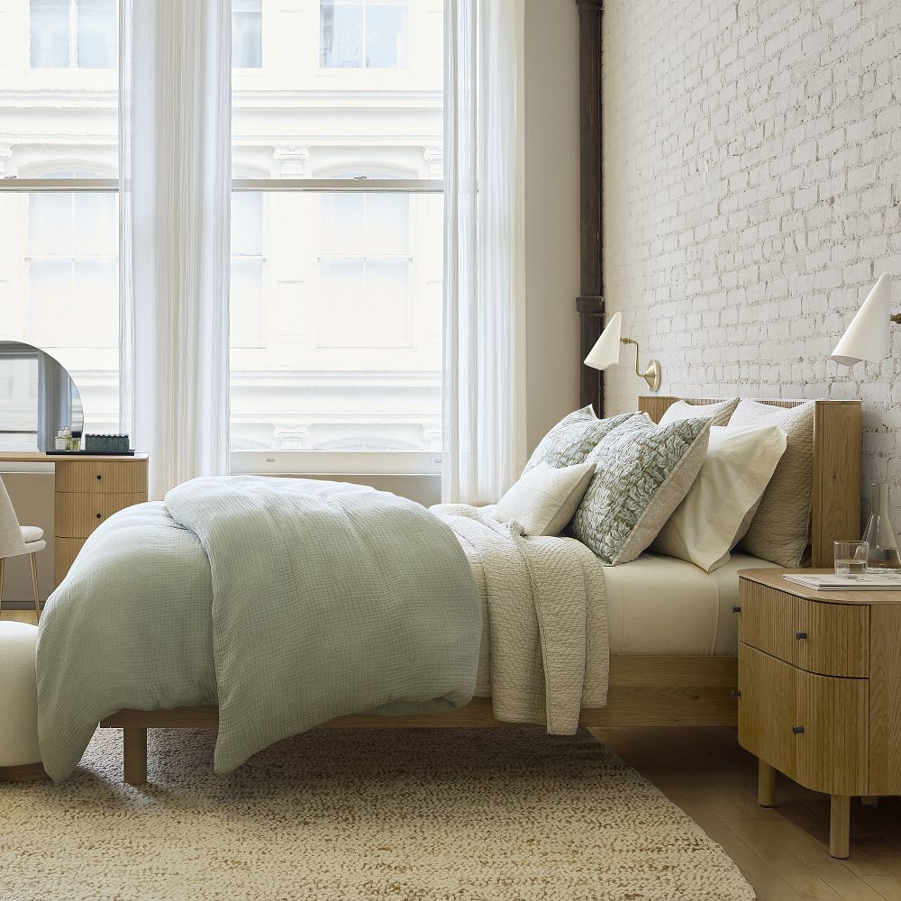 King Bed Dreamy Gauze Cotton Duvet Cover & Shams