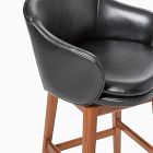 Wayne Leather Swivel Bar &amp; Counter Stools