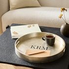 Lacquer Wood Round Tray (18")
