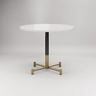 Branch Restaurant Round Dining Table - Quartz