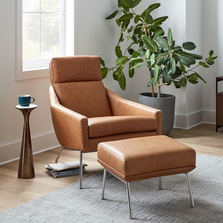 Austin Leather Chair – Top-Grain or Vegan | West Elm