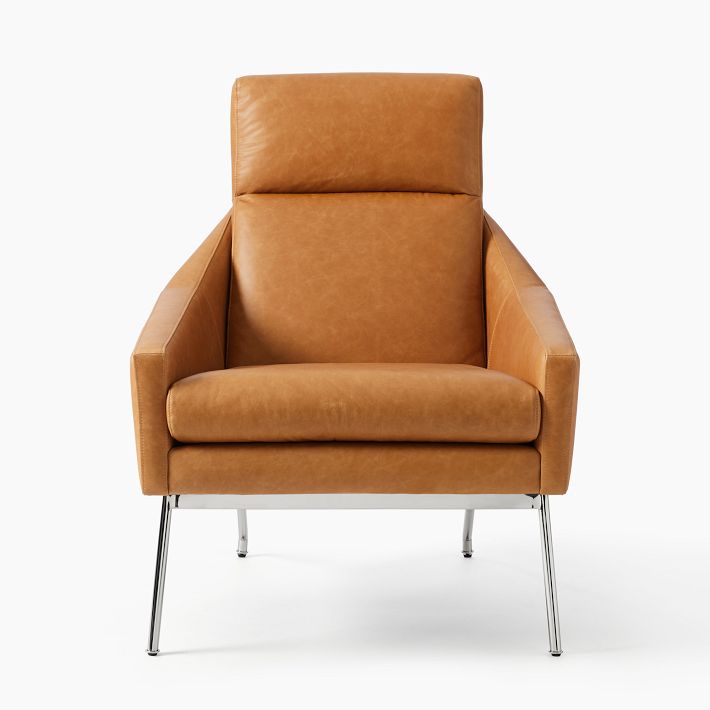 Austin Leather Chair – Top-Grain or Vegan | West Elm