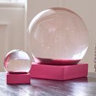 Pink Decorator Snow Globes