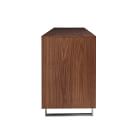 Chevron Walnut Media Console (79")