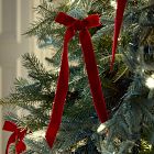 Velvet Bow Clip-On Ornaments (Set of 6)