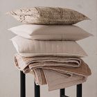 European Flax Linen Cotton Pick Stitch Quilt &amp; Shams