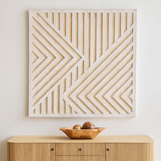 Graphic Wood Geometric Dimensional Wall Art by West Elm