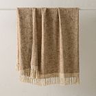 Two-Tone Chunky Linen Throw