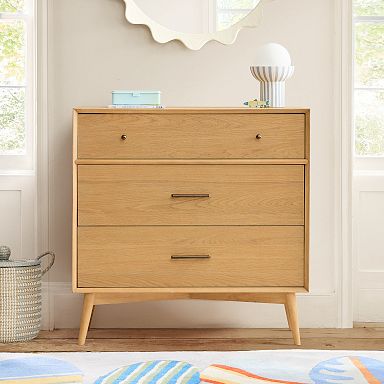 green emerald velvet dress Richmond Ridged Wide 6 Drawer Dresser, Matte Sage Green main image 0