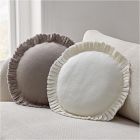 Box Pleat Round Pillow