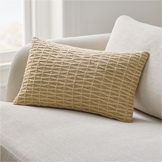 Chunky Woven Jute Pillow Cover by West Elm