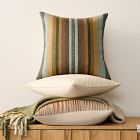 Crewel Ombre Stripe Pillow Cover