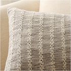 Mixed Basketweave Stripe Pillow Cover