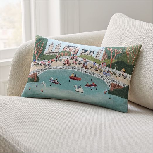 Nicole Cicak Central Park Summer Pillow Cover by West Elm