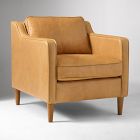 Open Box: Hamilton Leather Chair - Charme Leather Burnt Sienna, Almond