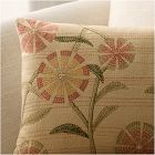 Rice Stitch Floral Pillow Cover