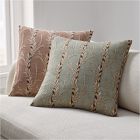 Trellis Vine Stripe Pillow Cover