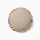 Box Pleat Round Pillow