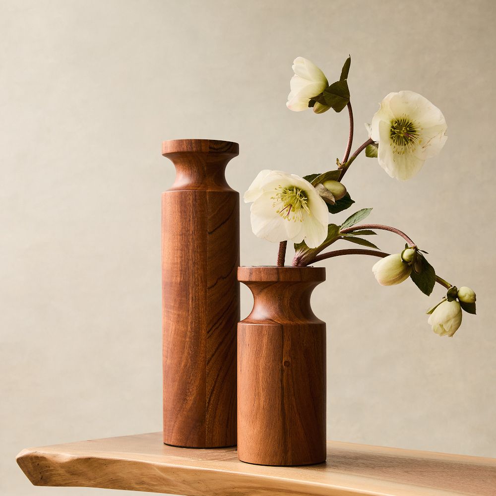 Coulter Wood Vases: Small - 7”